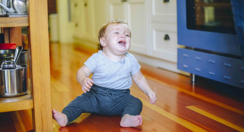 Baby Throws Himself Backwards When Sitting