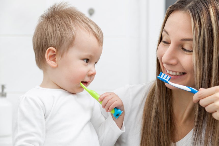 Baby Toothbrush and Toothpaste