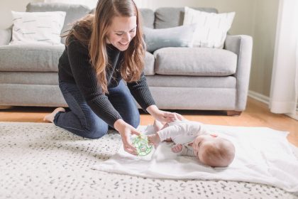 How to Teach Baby to Roll from Tummy to Back